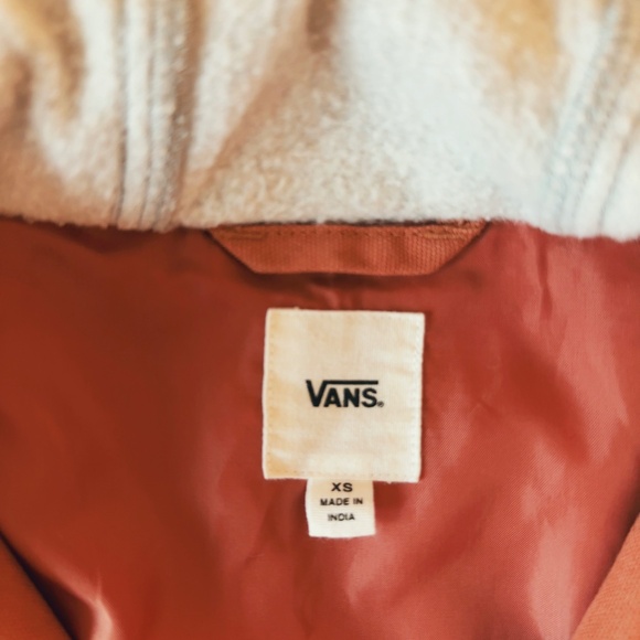 vans rust orange twill jacket - Picture 4 of 6